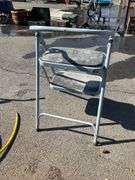 Gray Two-Step Ladder with 21″ Height to Top Step