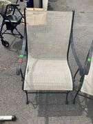 Outdoor Metal Spring Rocking Chairs With Mesh Seating