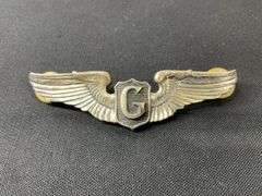 WW2 US Army Air Force glider wing pilot medal tested sterling 16.1g