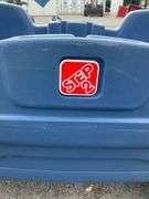 Step2 Blue Plastic Wagon With Black Handle and Seating