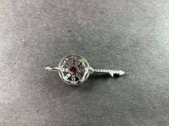 Sterling silver key pendant