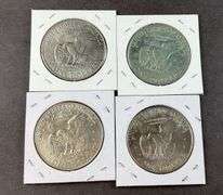 Four Eisenhower dollars 1972/1978