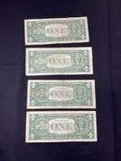Four silver certificates 1957(2) and 1957B(2)