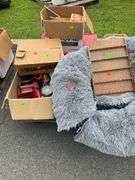 Household Items, Tools, and Display Shelf Lot
