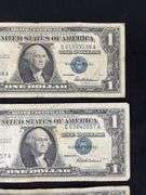 Four silver certificates 1957(2) and 1957B(2)