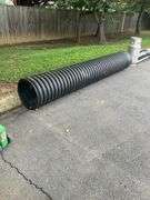 Black Corrugated Plastic Pipe, 9’5”L x 15” Diameter