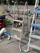 Two Metal Pool Ladders: Three-Step and Four-Step Designs