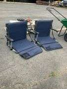Blue Folding Stadium Seats with Armrests