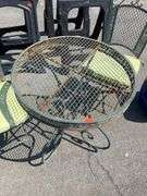 3-Piece Patio Set with Mesh Back Chairs and Round Table