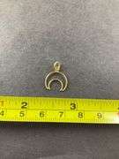 Goldtone moon pendant