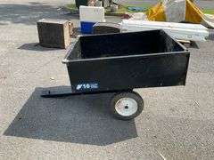 Blue Hawk 10 Cubic Foot Steel Dump Cart.