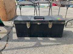 Plastic Toolbox with Metal Latches and Handle by Tuff-Box