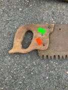 4-Foot Hand Saw with Wooden Handle and Steel Blade
