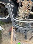 Cast Iron Park Bench Parts, Including Sides and Decorative Back Insert