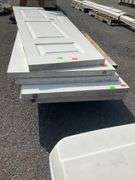 Six 3-Panel Pantry/Closet Doors, White Finish, 80”Hx18”W Each
