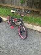 Huffy BMX Bike with Black Frame and Pink Accents