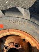 23×10.50-12 Tires with Wheels Showing Dry Rot and Rust