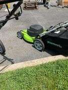 Greenworks Electric Lawn Mower with 18-Inch Cutting Width