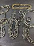 Assorted costume jewelry , Necklaces, bracelets, rings
