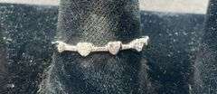 Sterling silver heart ring size 8