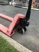 Pallet Jack with 7’L Forks and Dual Front Wheels