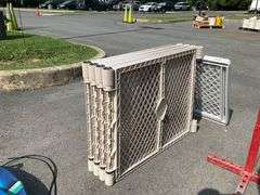 8-Panel Vented Playpen and Hallway Gate Set