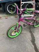 Kent 20-Inch BMX Bike with Pink and Green Design