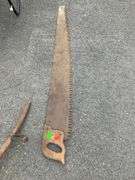 4-Foot Hand Saw with Wooden Handle and Steel Blade