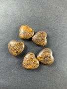 Five heart shaped stones