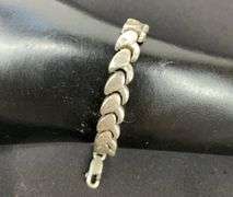 Sterling silver bracelet marked  “Stargold” 7.5in , 8.3gram