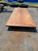 Rectangular Table Top with Wood Grain Finish, 10’L x 45”W
