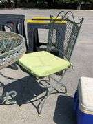3-Piece Patio Set with Mesh Back Chairs and Round Table