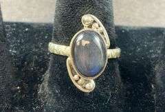 Sterling silver blue labradorite ring size 7.5