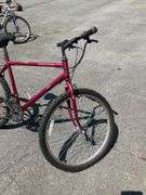 Maroon Barrington Mountain Bike with Dual Suspension