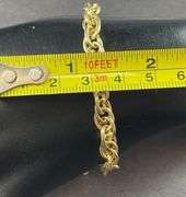 Gold Tone Bracelet Made In italy 6.8 grams Sterling Silver size 7"