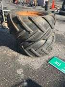 23×10.50-12 Tires with Wheels Showing Dry Rot and Rust