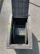 Suncast Hose Storage Box With Lift-Up Lid