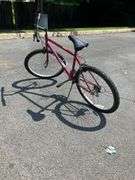 Maroon Barrington Mountain Bike with Dual Suspension