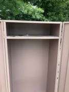 Metal Two-Door Cabinet with Interior Shelf, 30”Lx19”Wx63”H