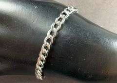 8in stainless Cuban link bracelet
