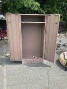 Metal Two-Door Cabinet with Interior Shelf, 30”Lx19”Wx63”H