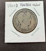 1911D barber half dollar