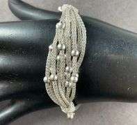 Bracelet Made By Dyadema In Italy 10.1 grams Sterling Silver size 7.5"