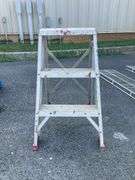 Aluminum Two-Step Ladder With 24-Inch Top Step Height