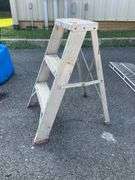 Aluminum Two-Step Ladder With 24-Inch Top Step Height