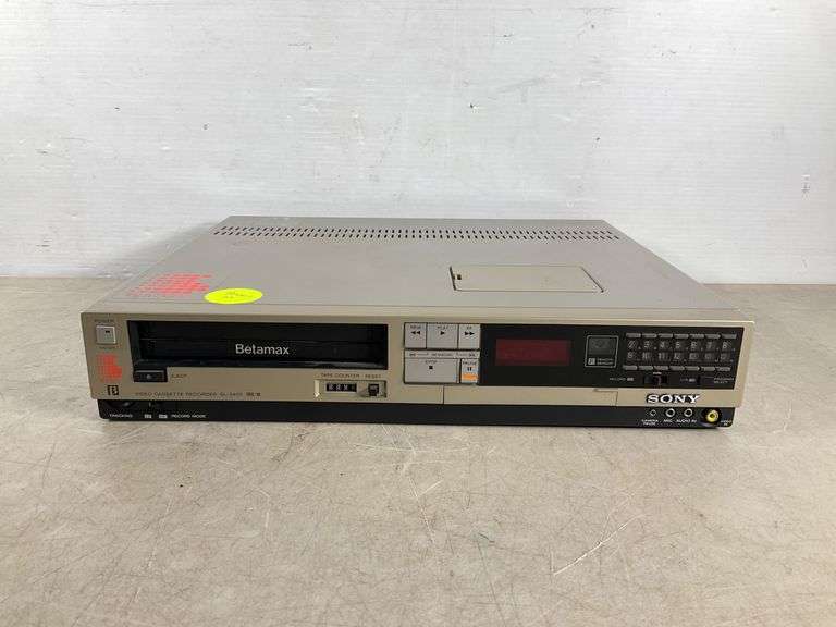Sony Betamax Video Cassette Recorder Model SL-2400 With Maxell 750 Tape ...