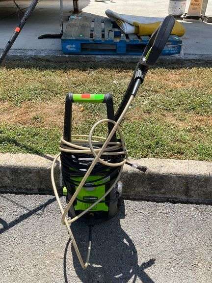 Greenworks 1600 PSI Electric Pressure Washer with Hose and Wand Attachment