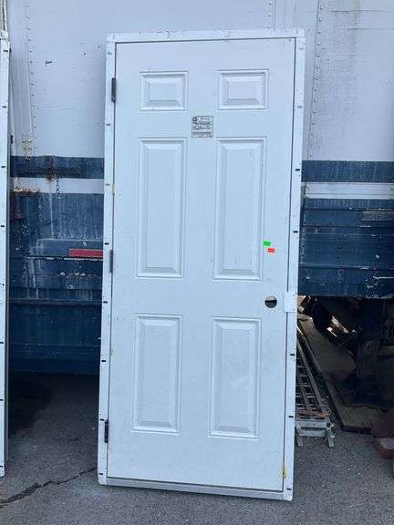 Masonite Six-Panel Steel Door with Frame, 82” x 34”