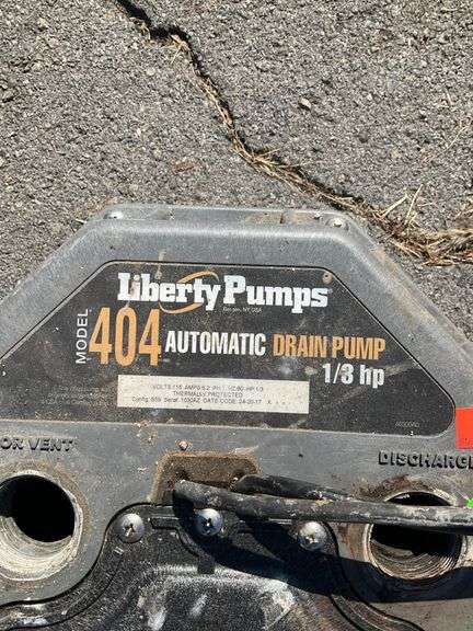 Liberty Pumps Model 404 Automatic Drain Pump, 1/3 HP
