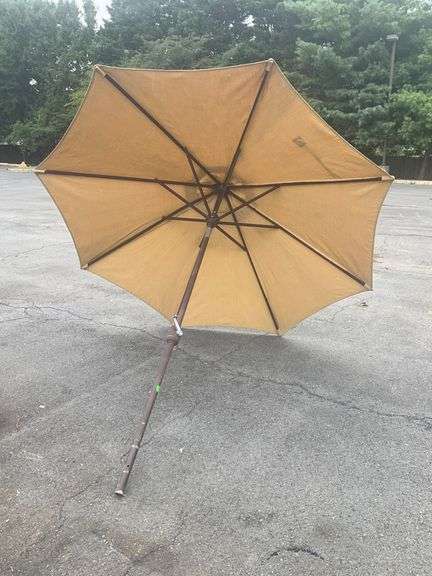 Galtech 8-Foot Diameter Sunbrella Patio Umbrella with Crank Mechanism